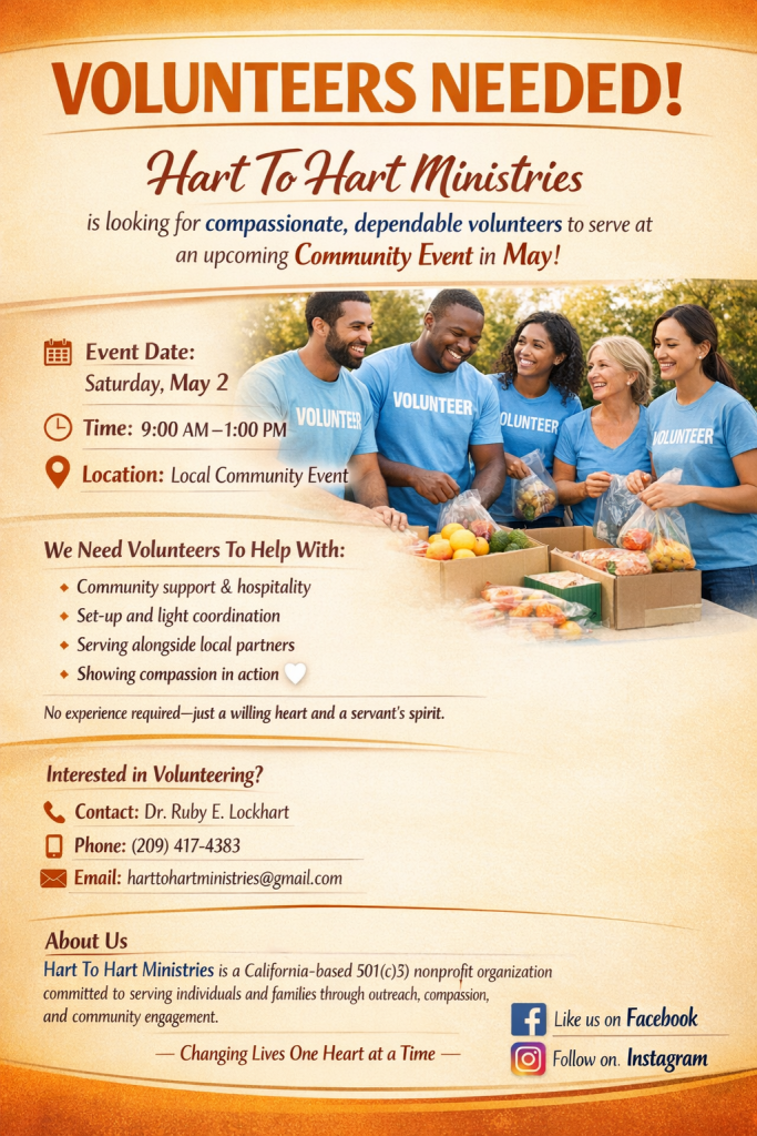 Volunteer Opportunity – Health, Hope & Healing Community Wellness Day